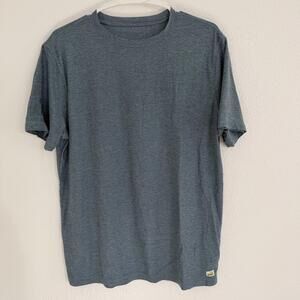 Vuori Strato Tech Tee Blue Heather Sz Medium Activewear